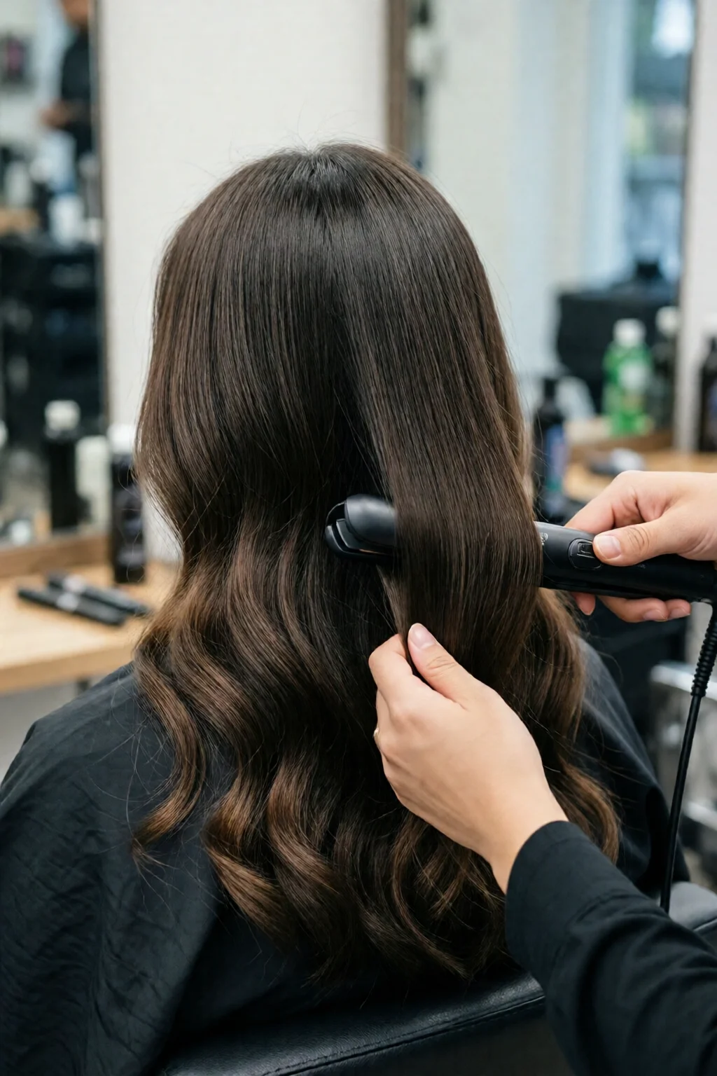 how to do beach waves with flat iron