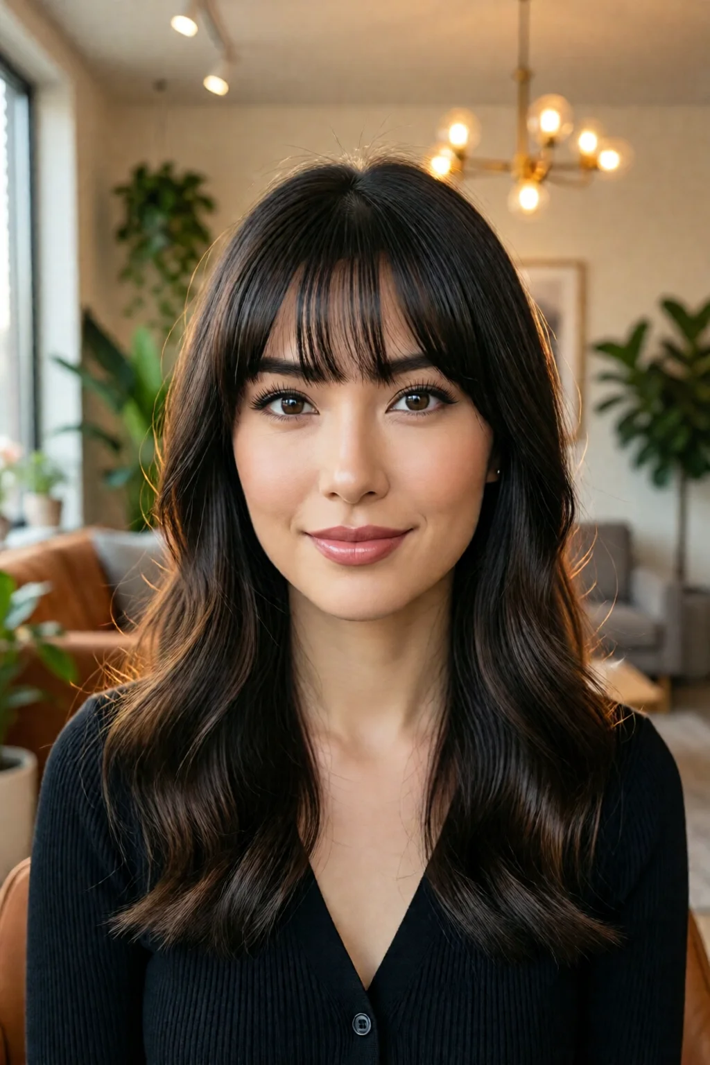 best bangs for forehead shapes