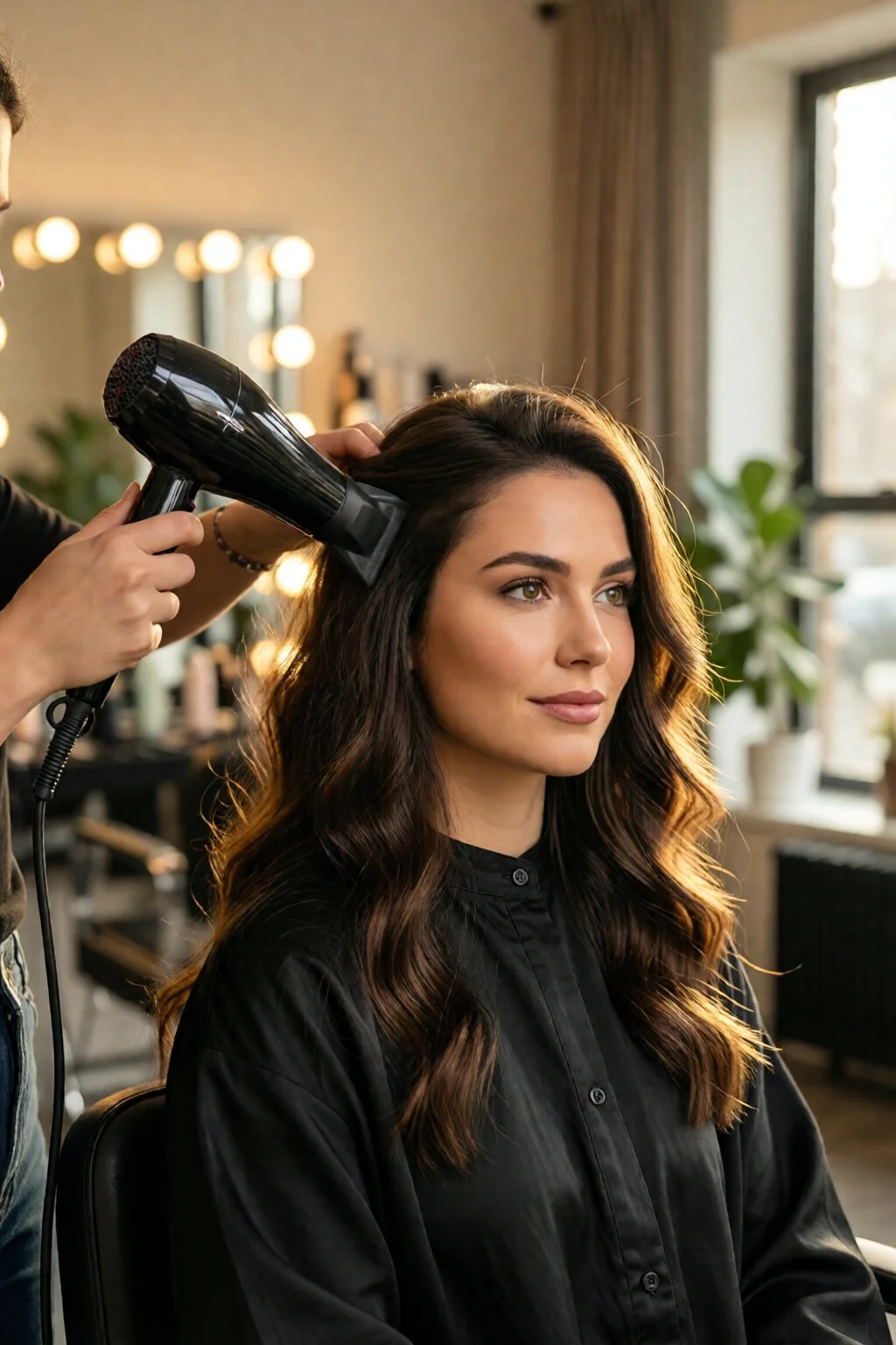 how to blow dry hair like a salon