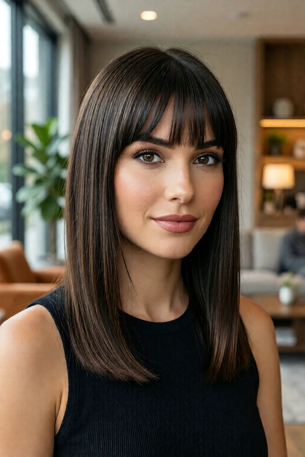 blunt cut hairstyles for straight hair