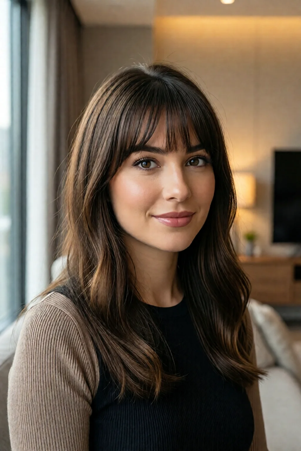 curtain bangs hairstyle ideas