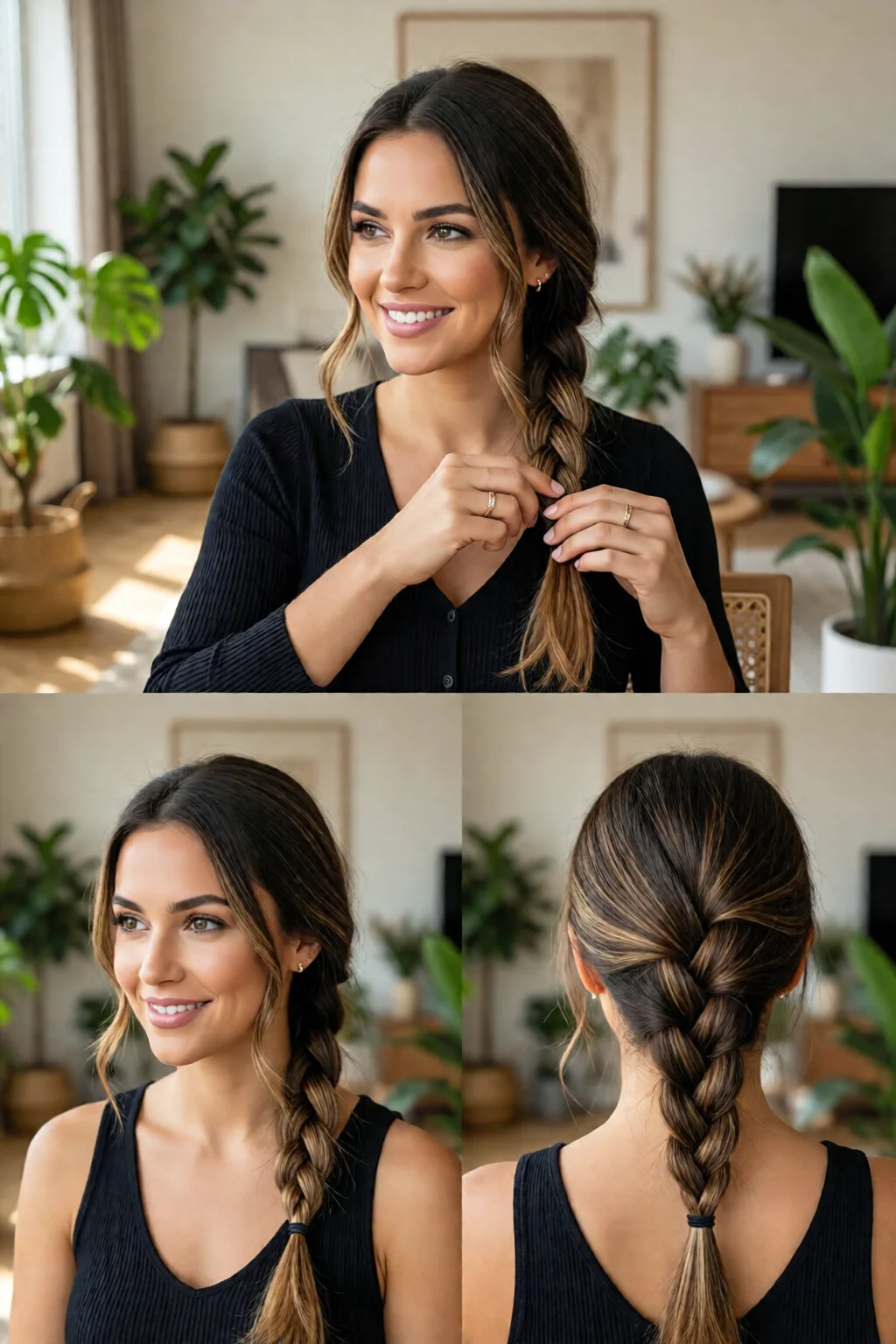 how to do a french braid step by step