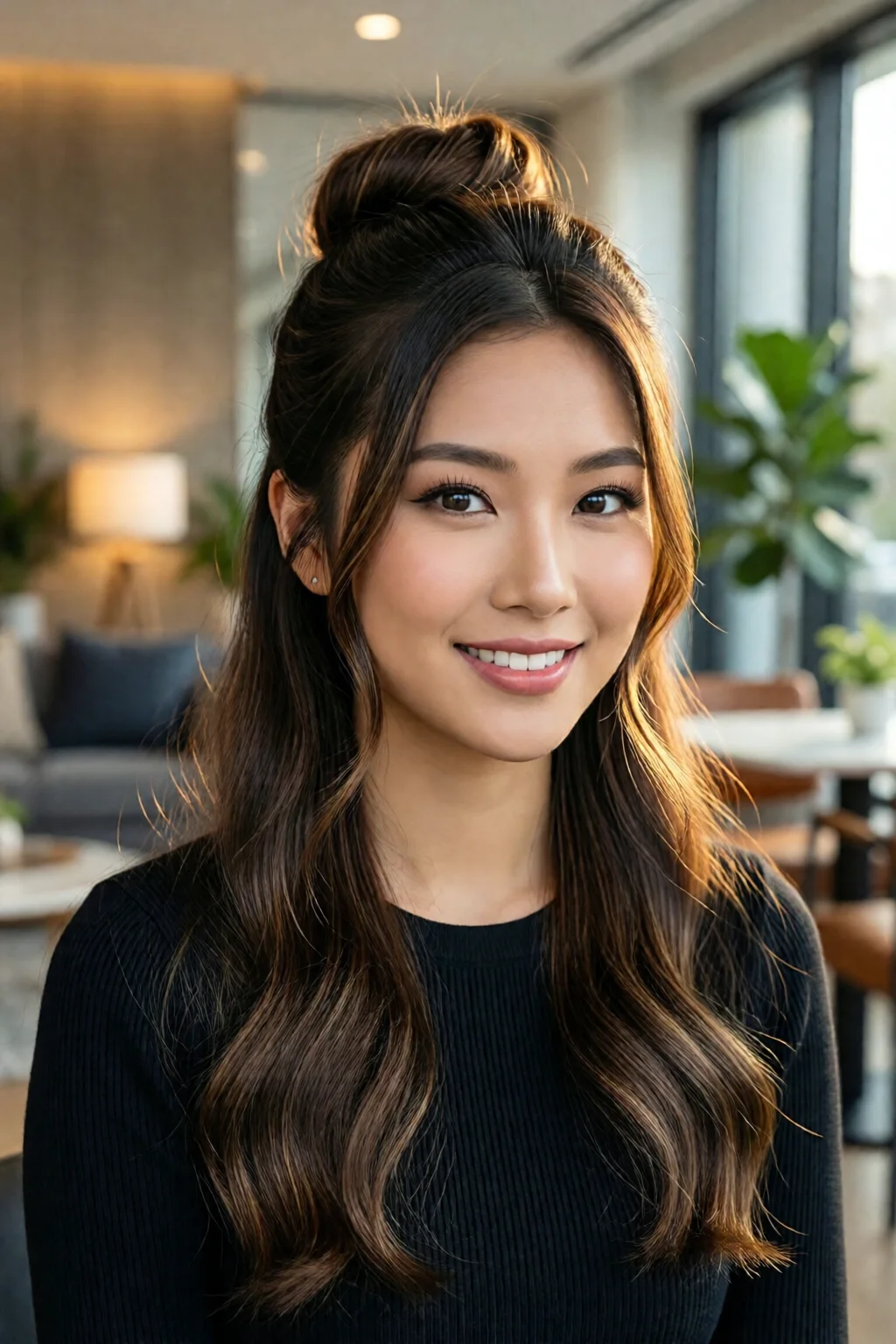 half up half down hairstyles ideas