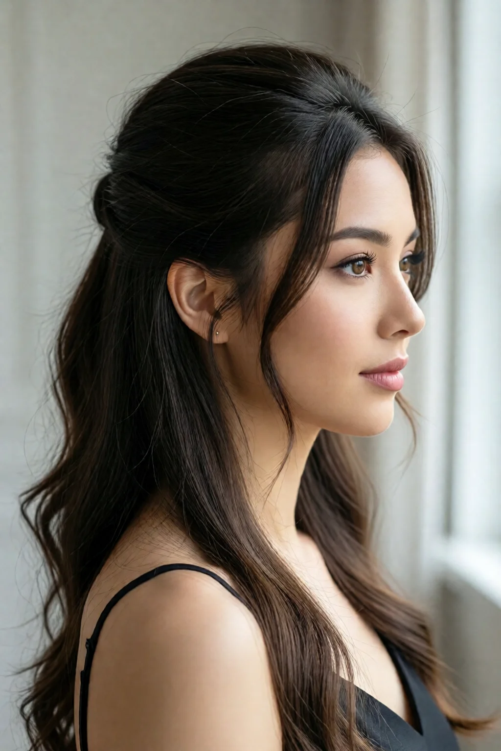 half up half down hairstyles ideas