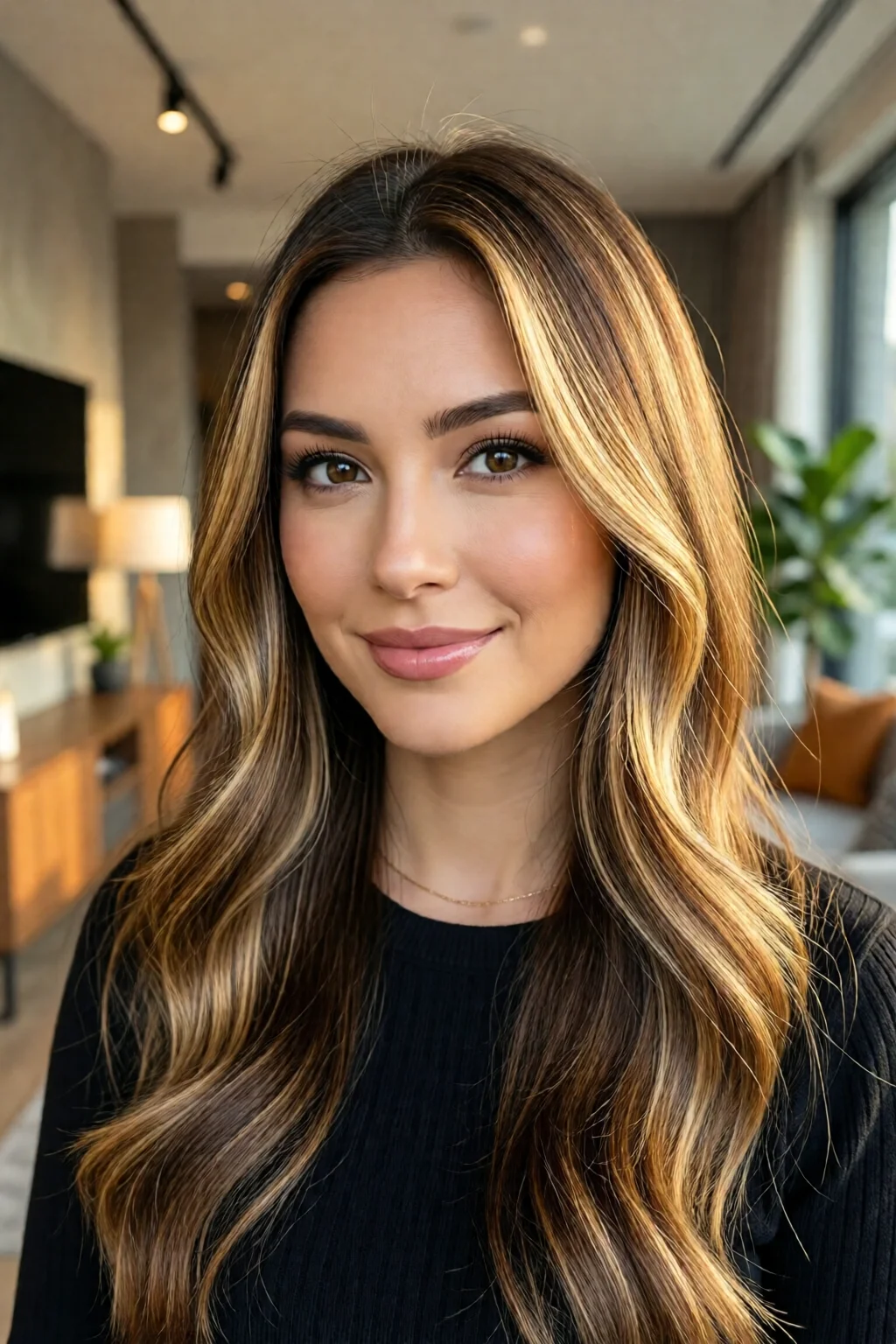 honey blonde highlights for brown hair