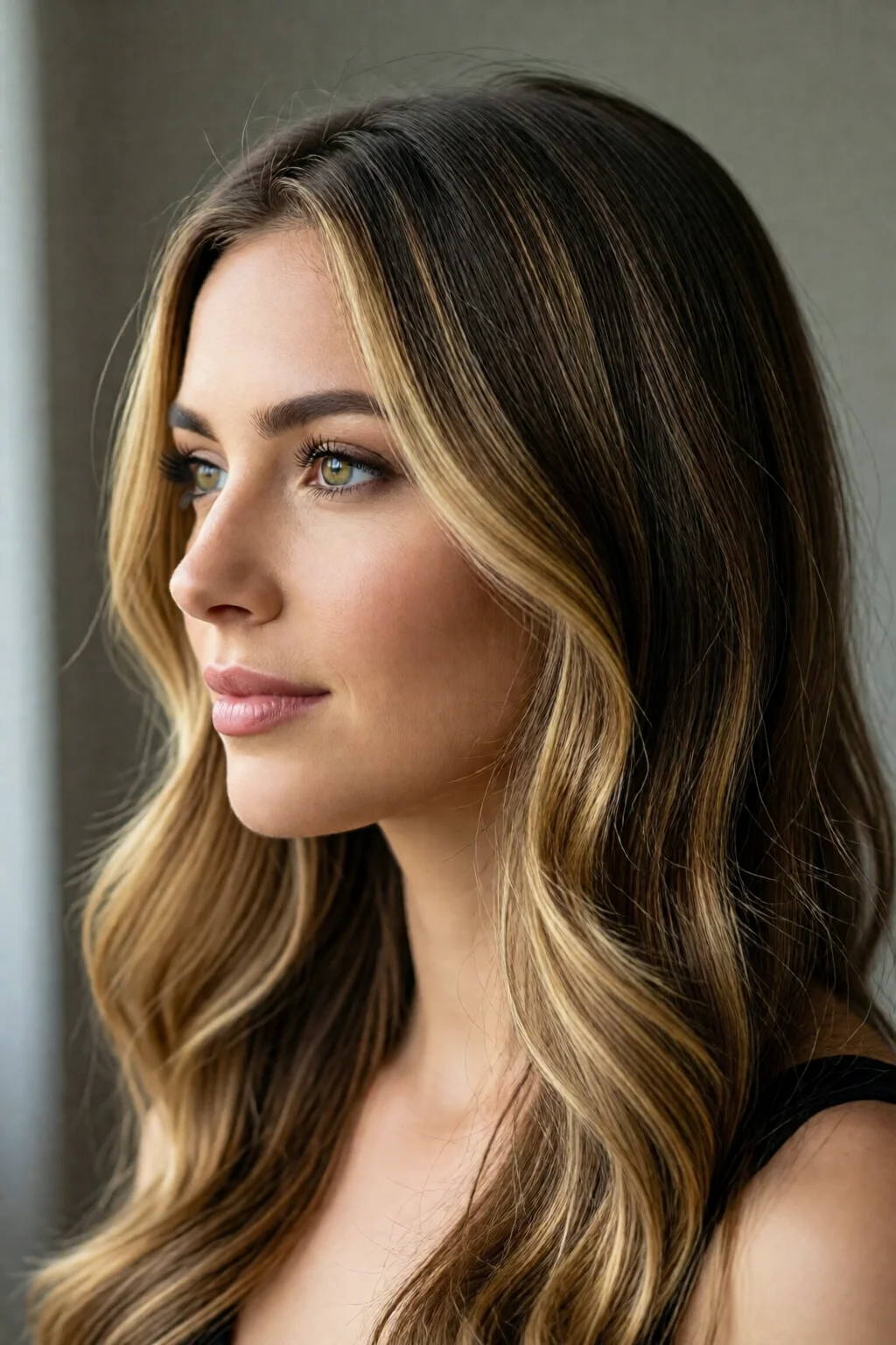 honey blonde highlights for brown hair