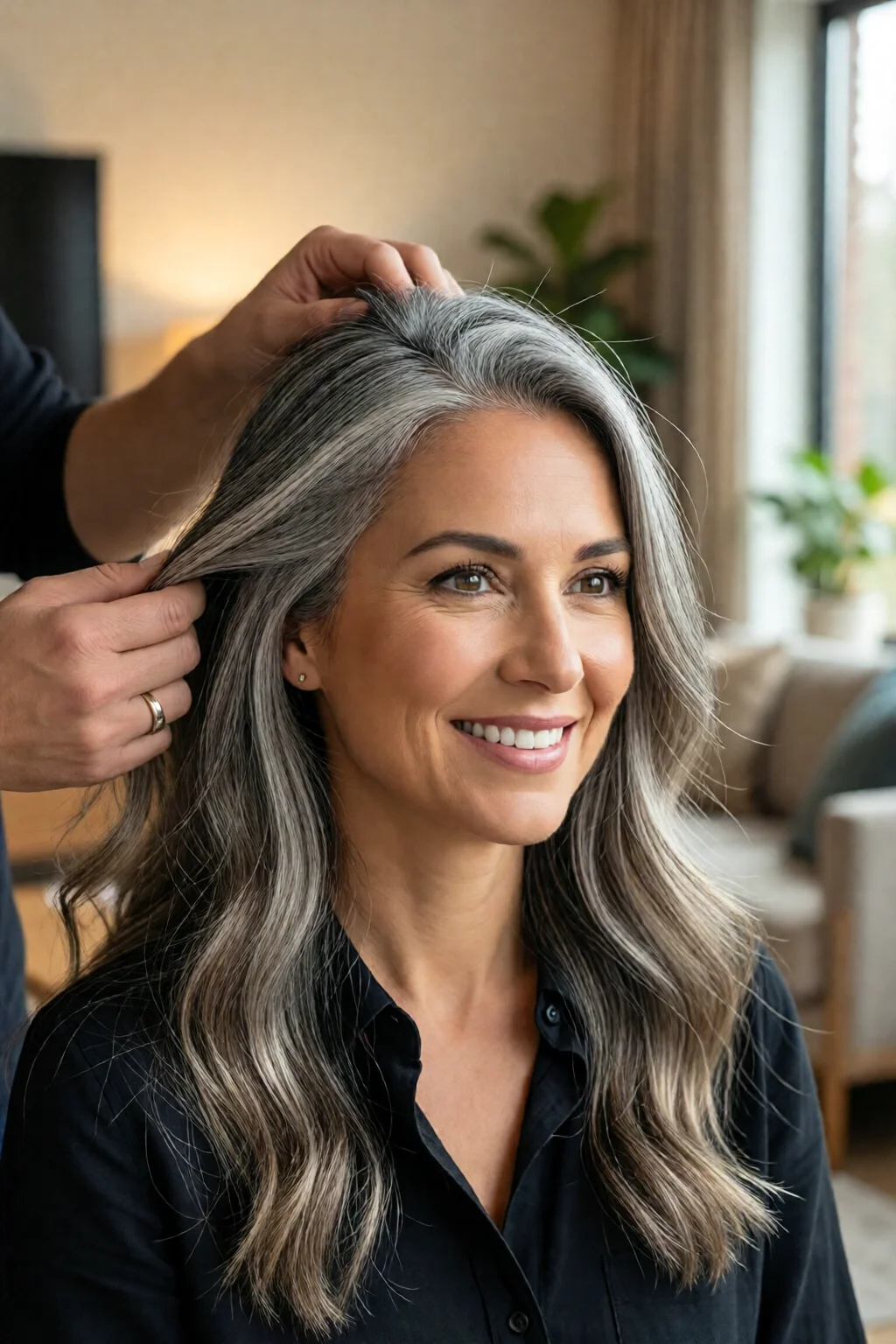 how to cover gray hair naturally