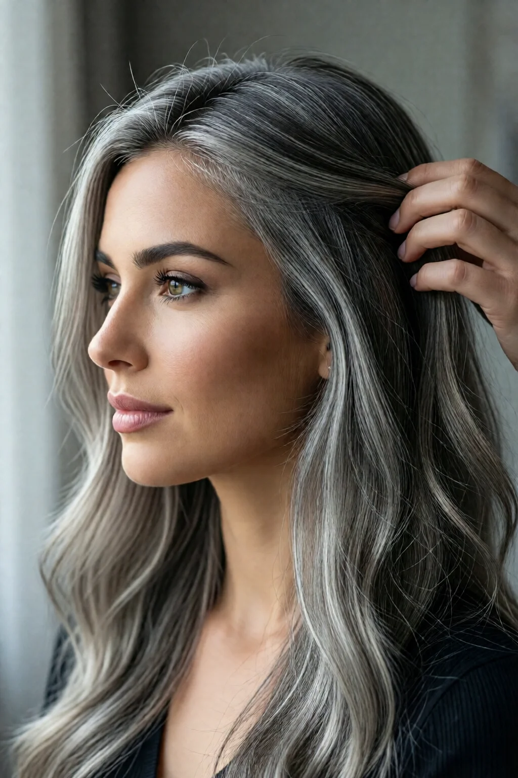 how to cover gray hair naturally
