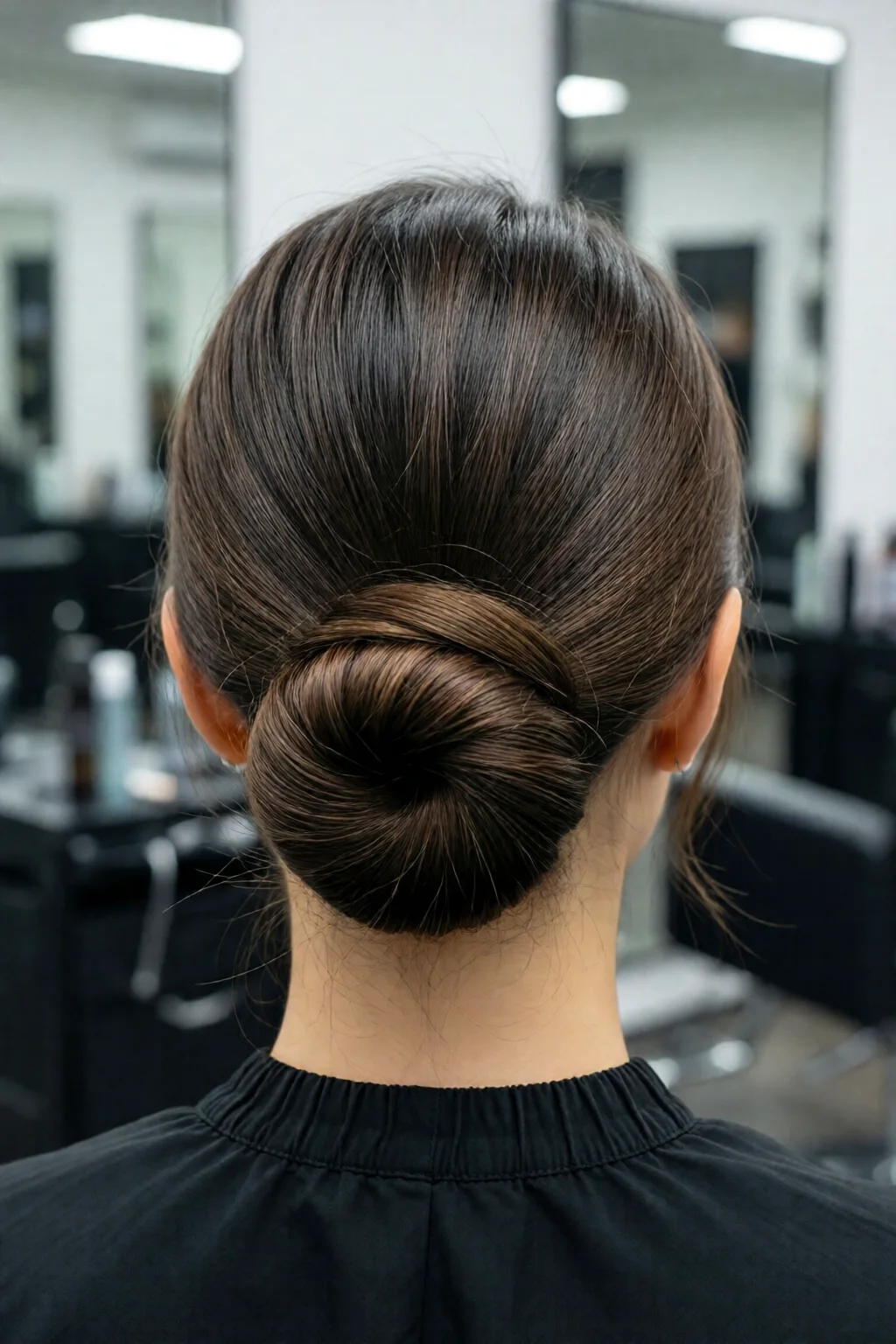 how to do a sleek low bun