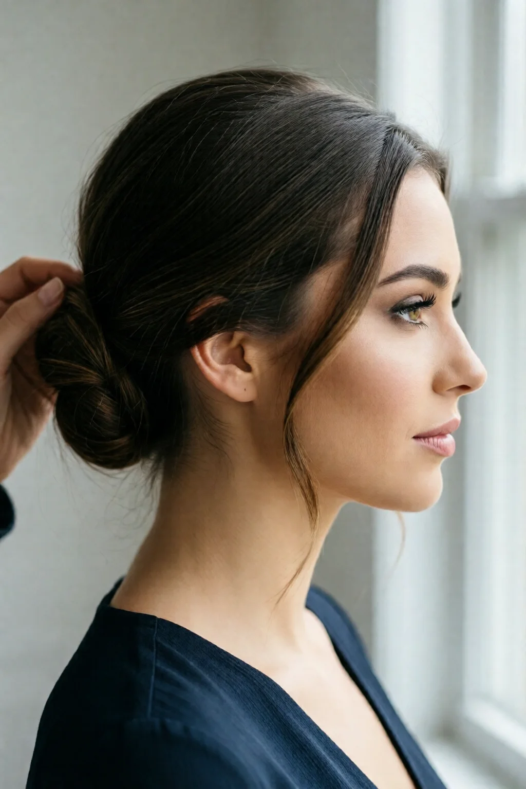 how to do a sleek low bun