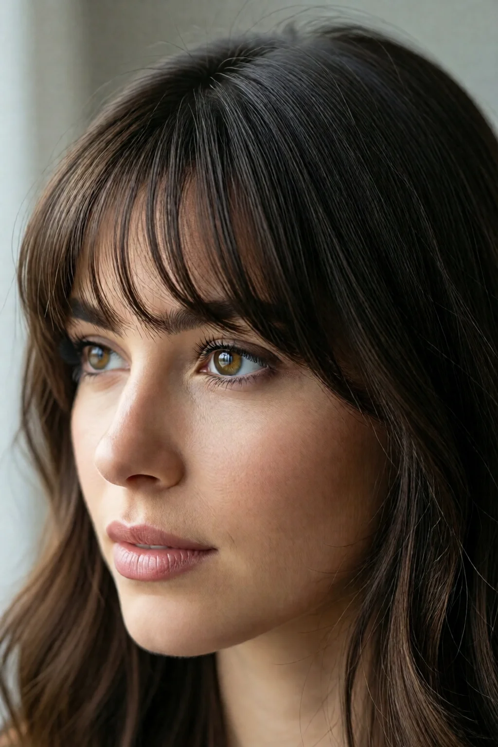 how to style curtain bangs at home