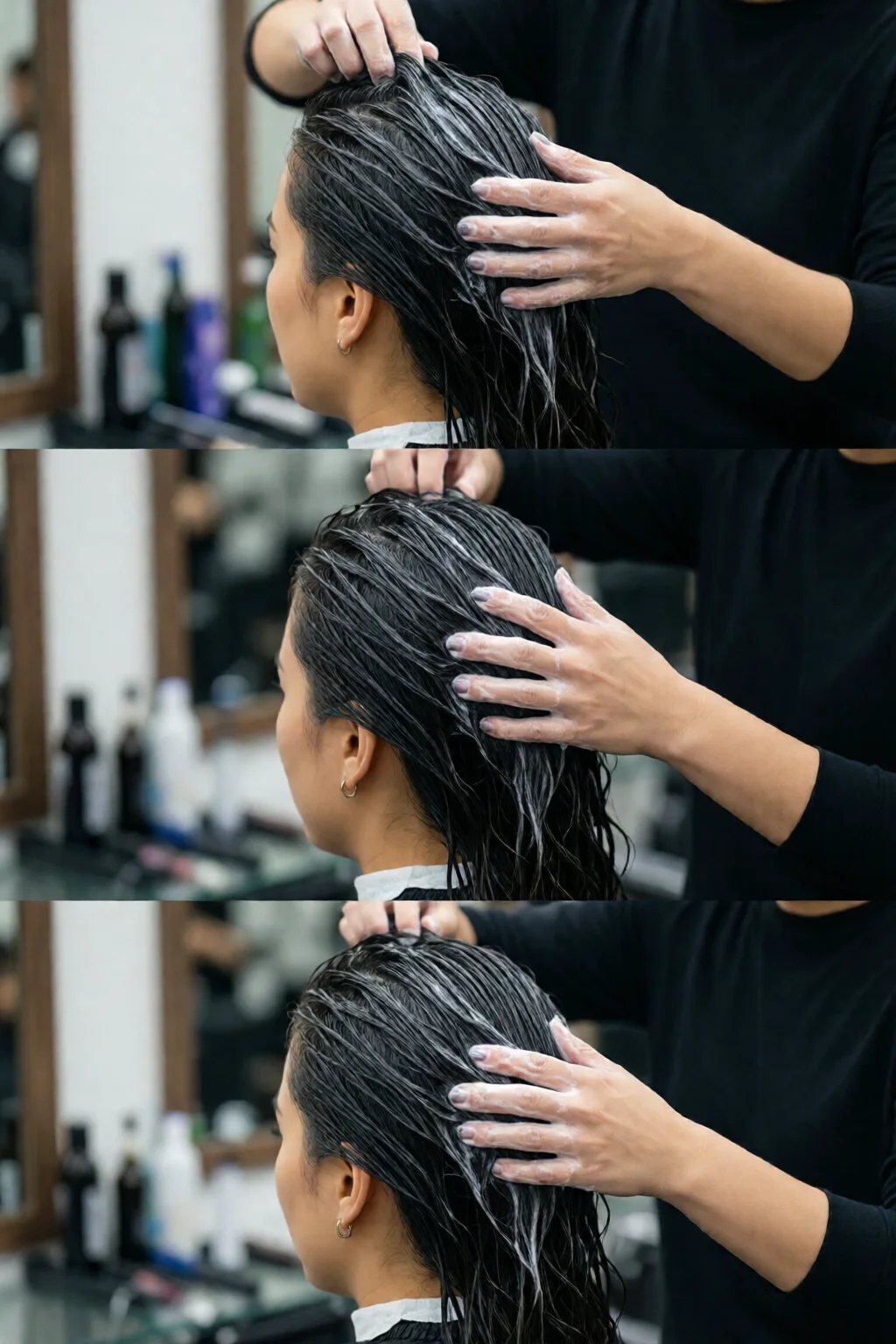 how to wash hair properly step by step