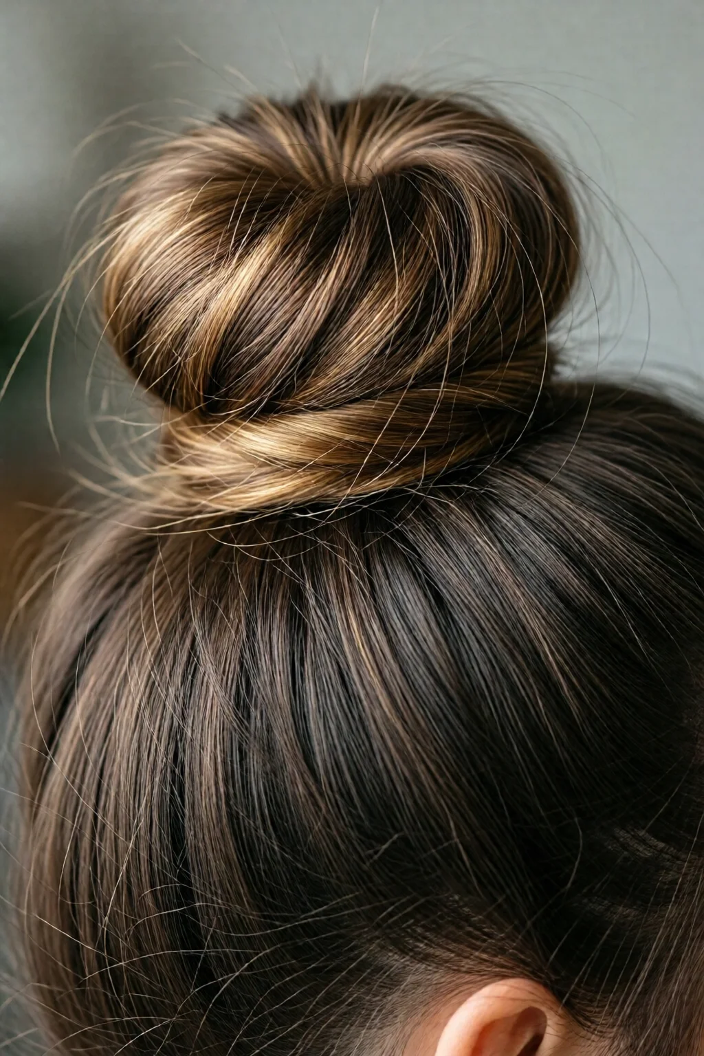 messy bun tutorial for beginners