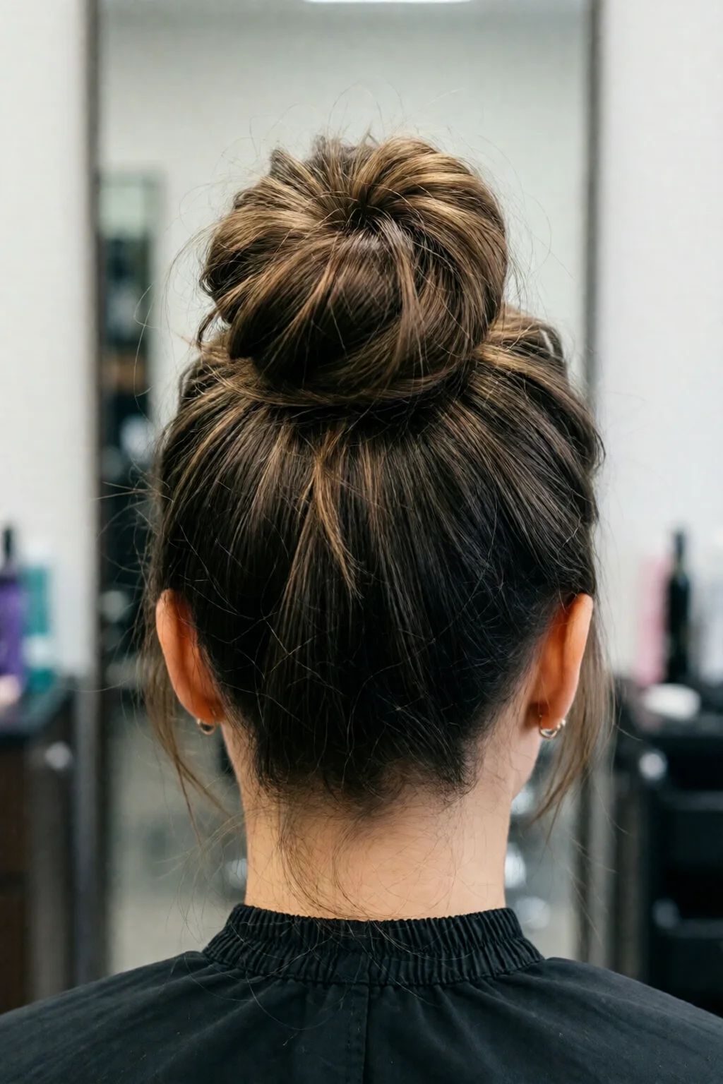 messy bun tutorial for beginners