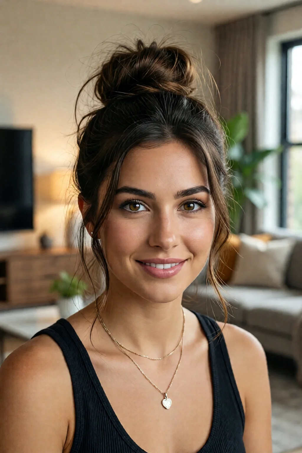 messy bun tutorial for beginners