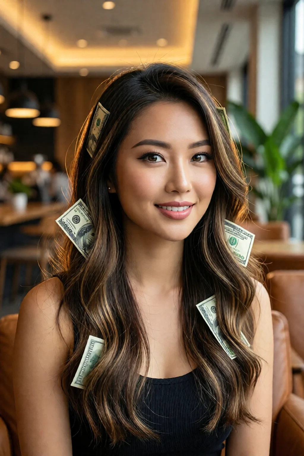 money piece hair color trend