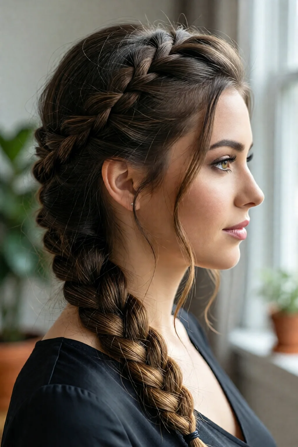 rope braid hairstyle tutorial easy