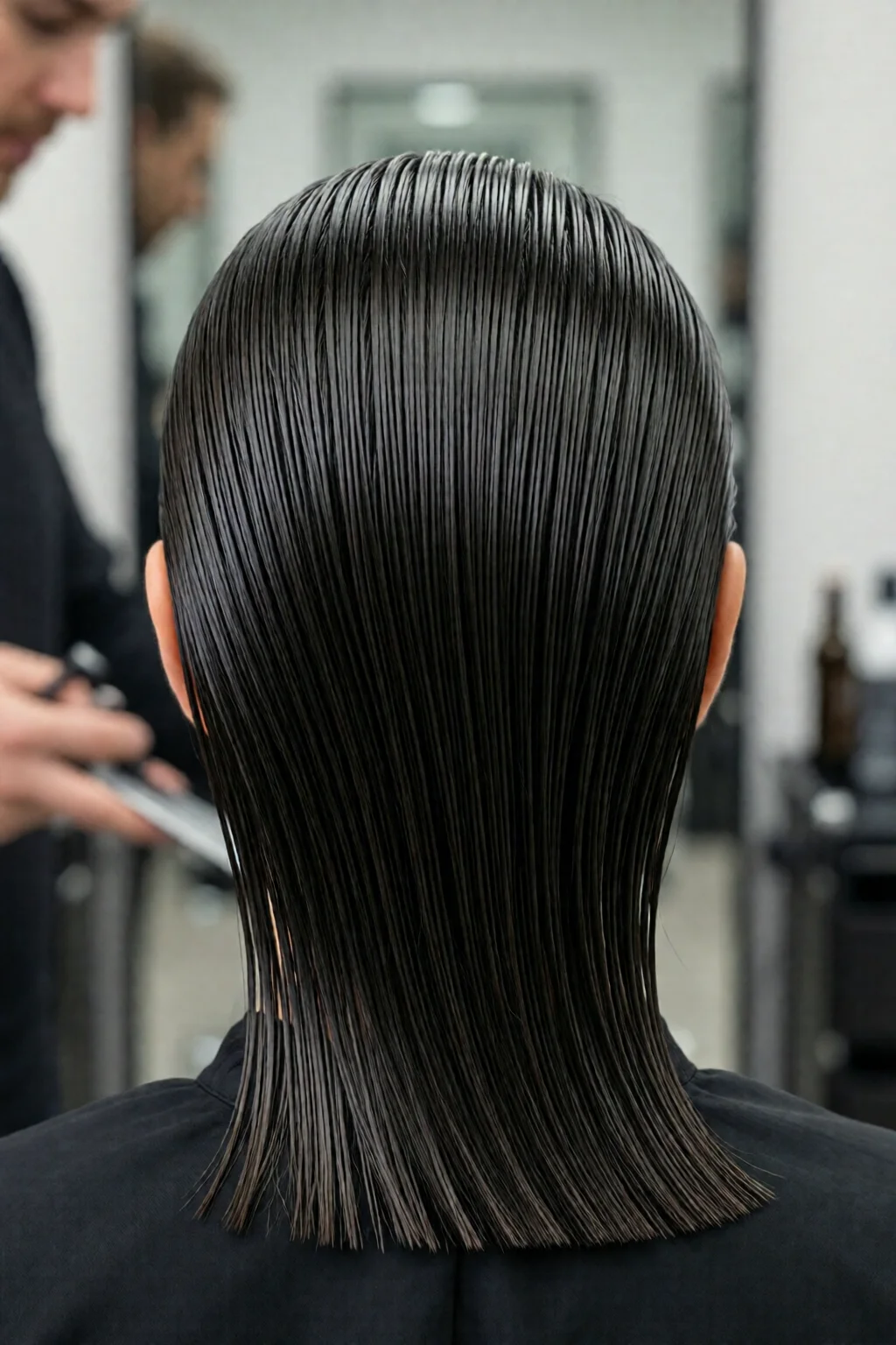 slicked back hair for women tutorial