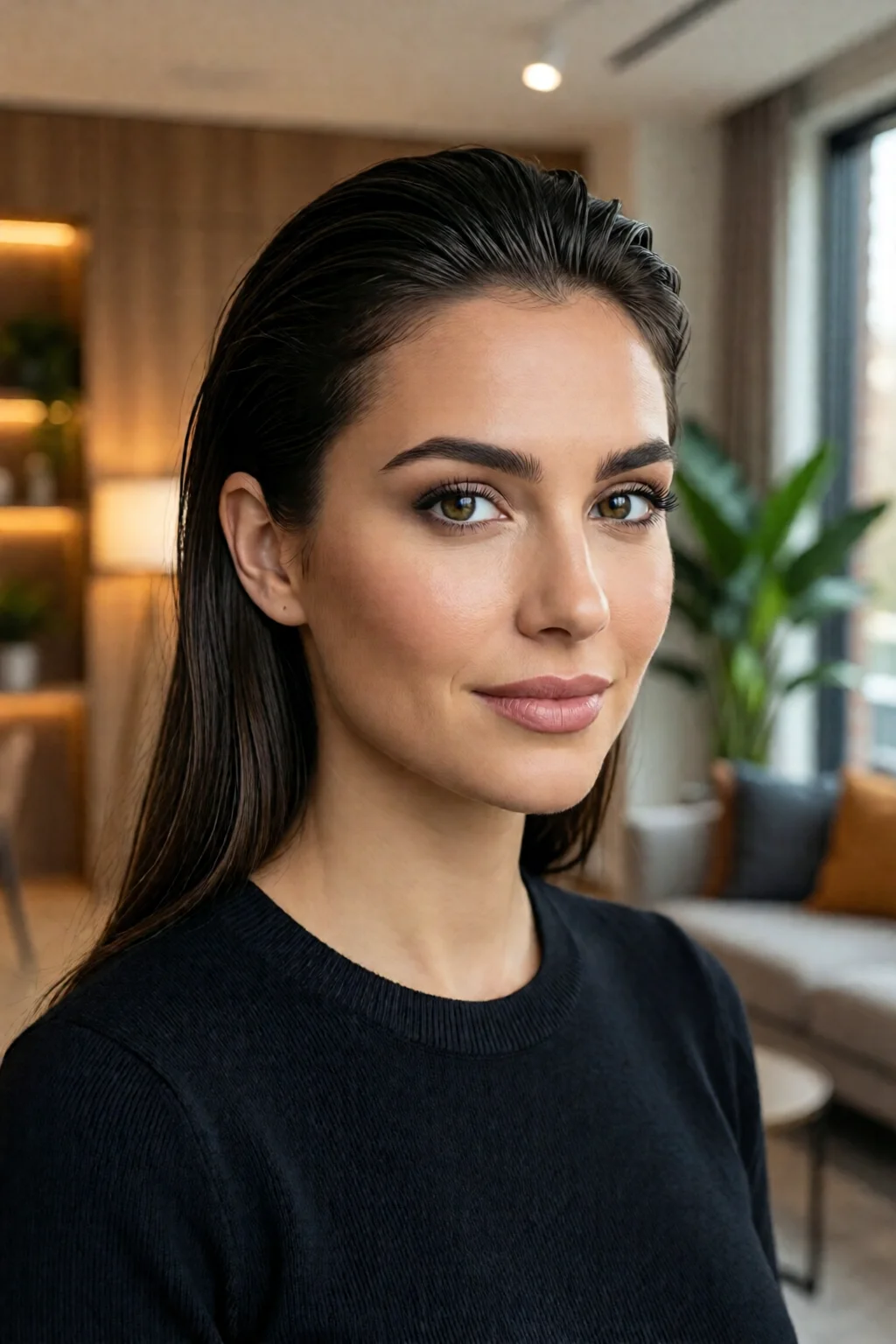 slicked back hair for women tutorial