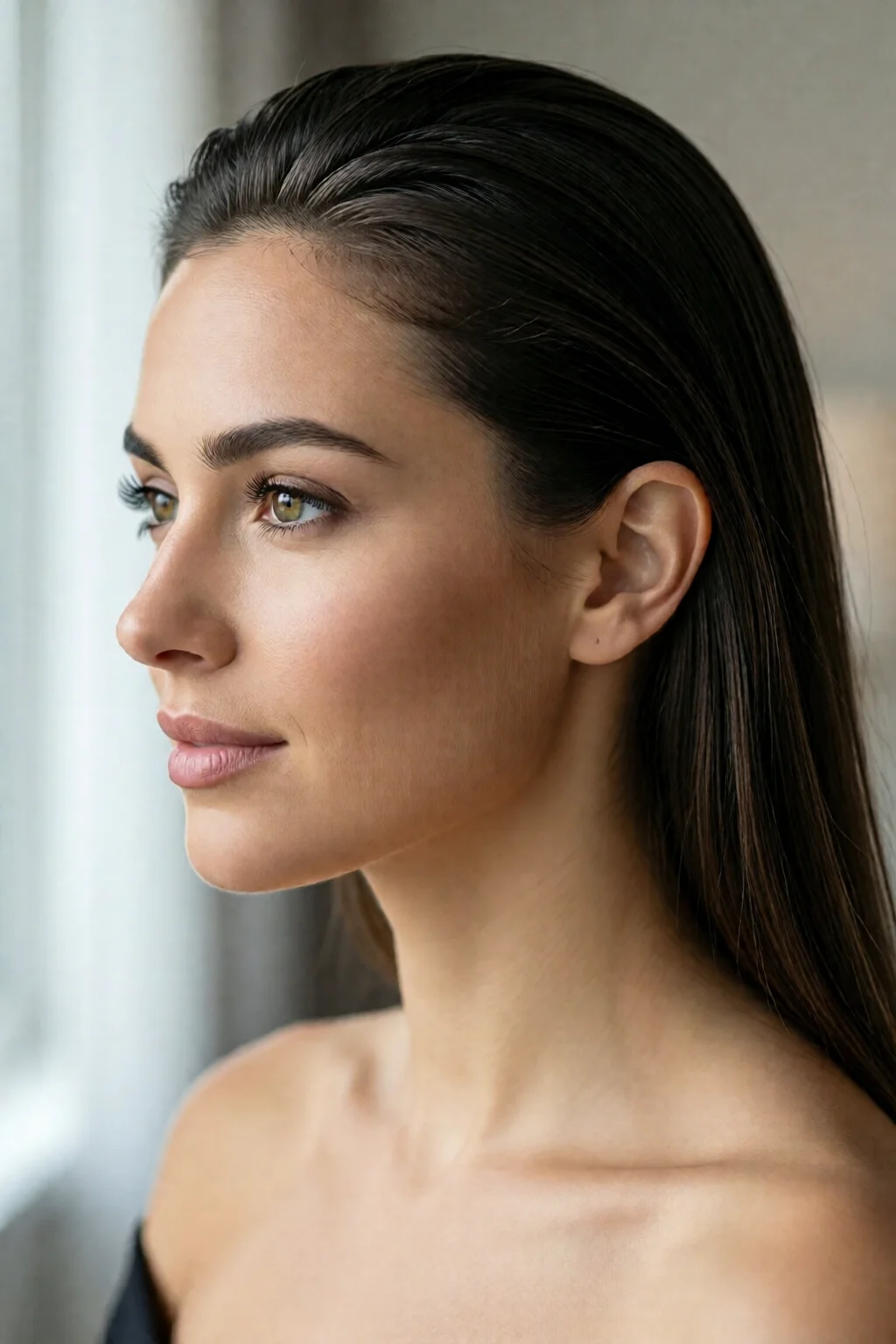 slicked back hair for women tutorial