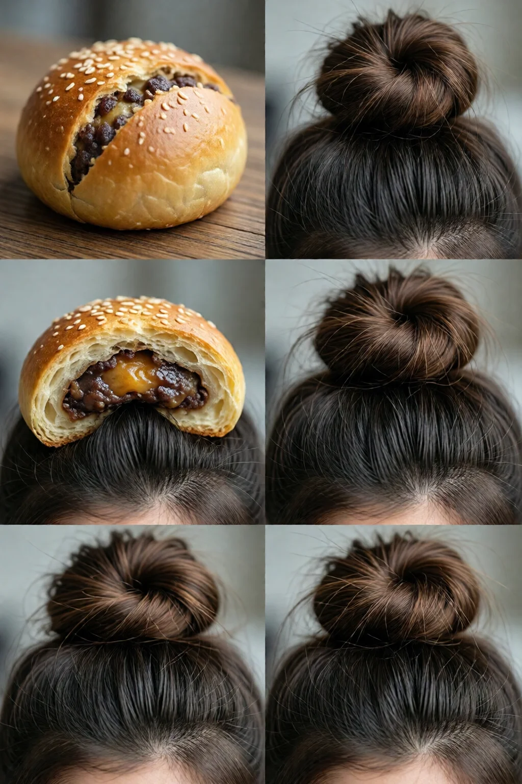 space buns tutorial step by step