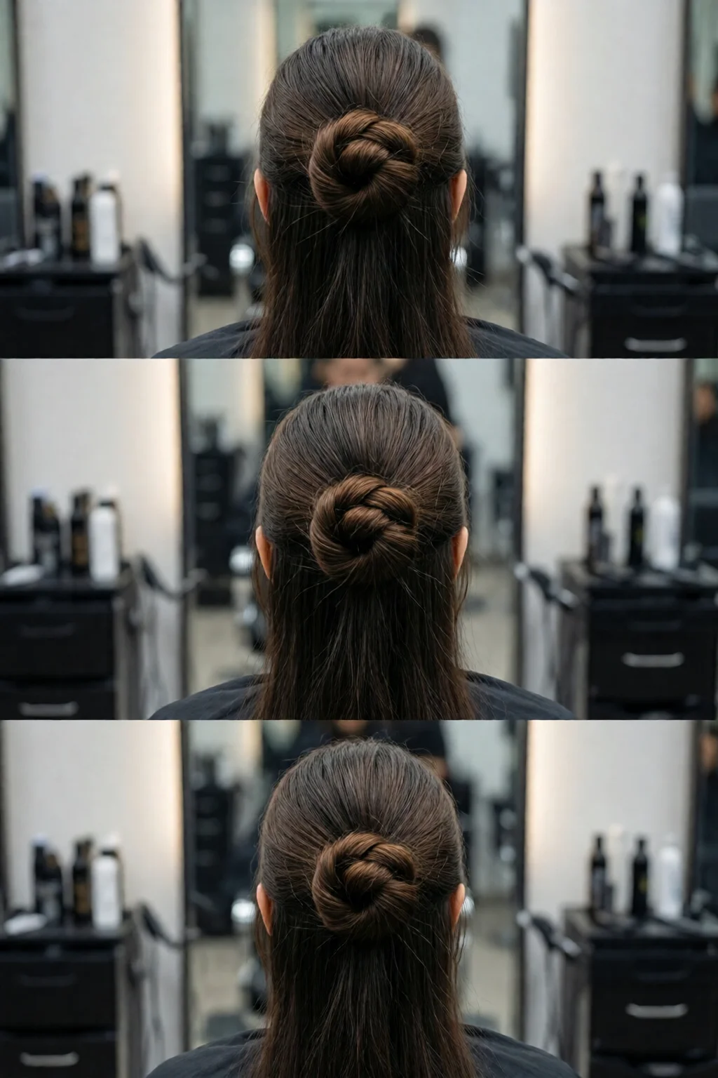 space buns tutorial step by step