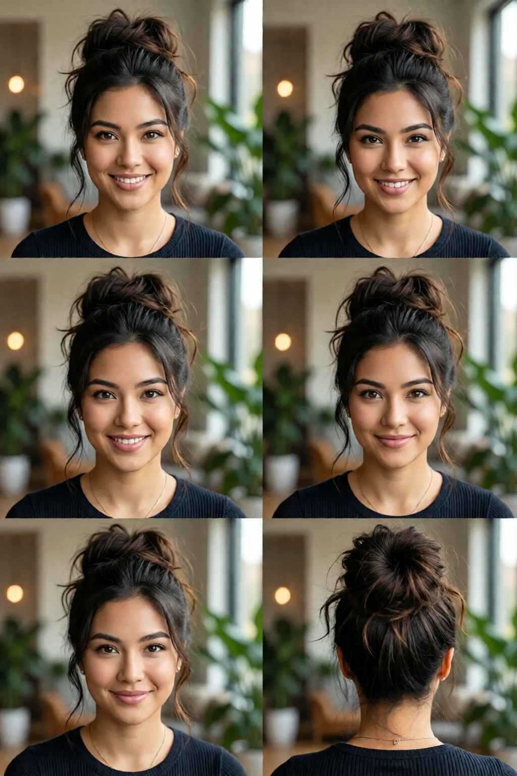space buns tutorial step by step