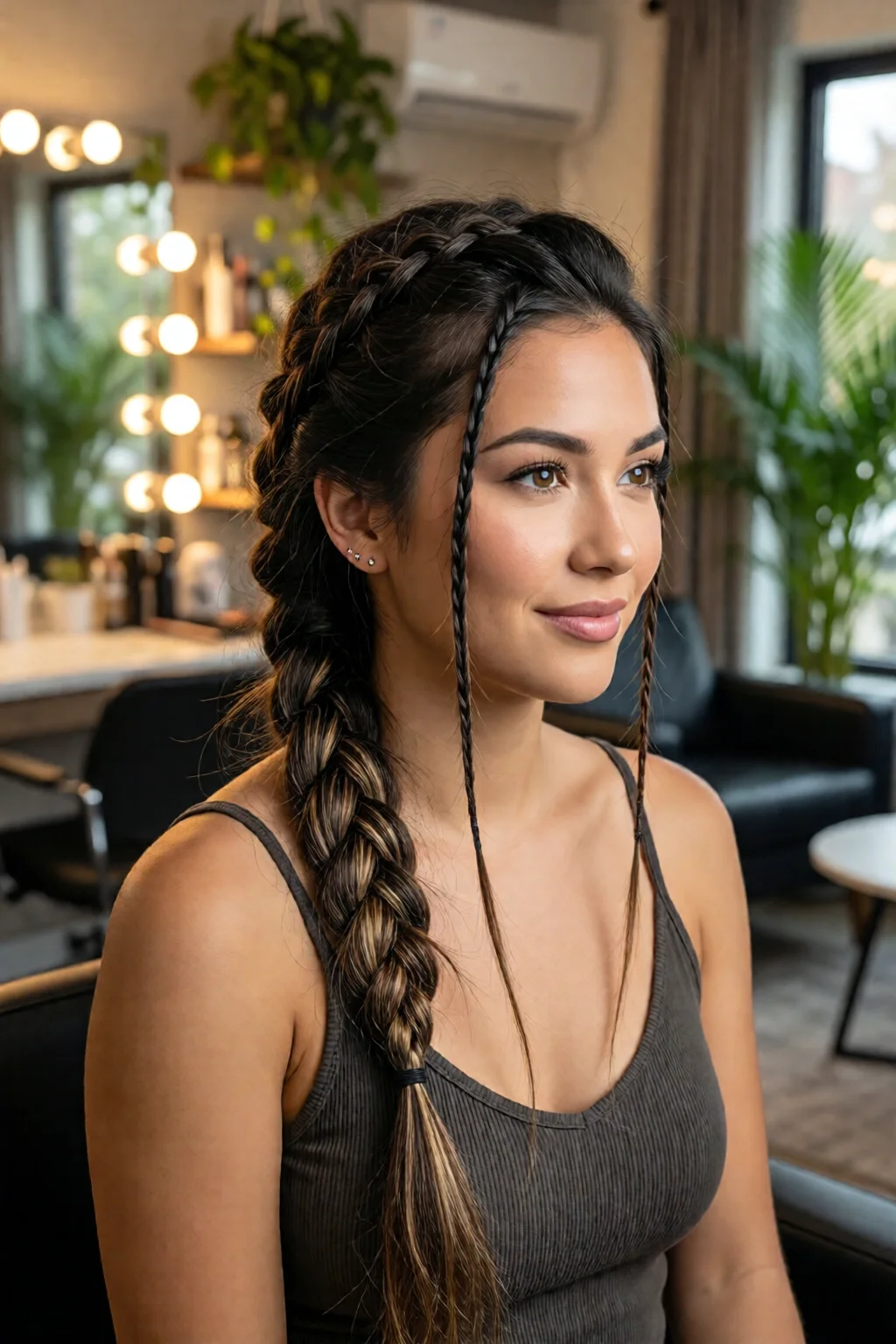 waterfall braid hairstyle tutorial