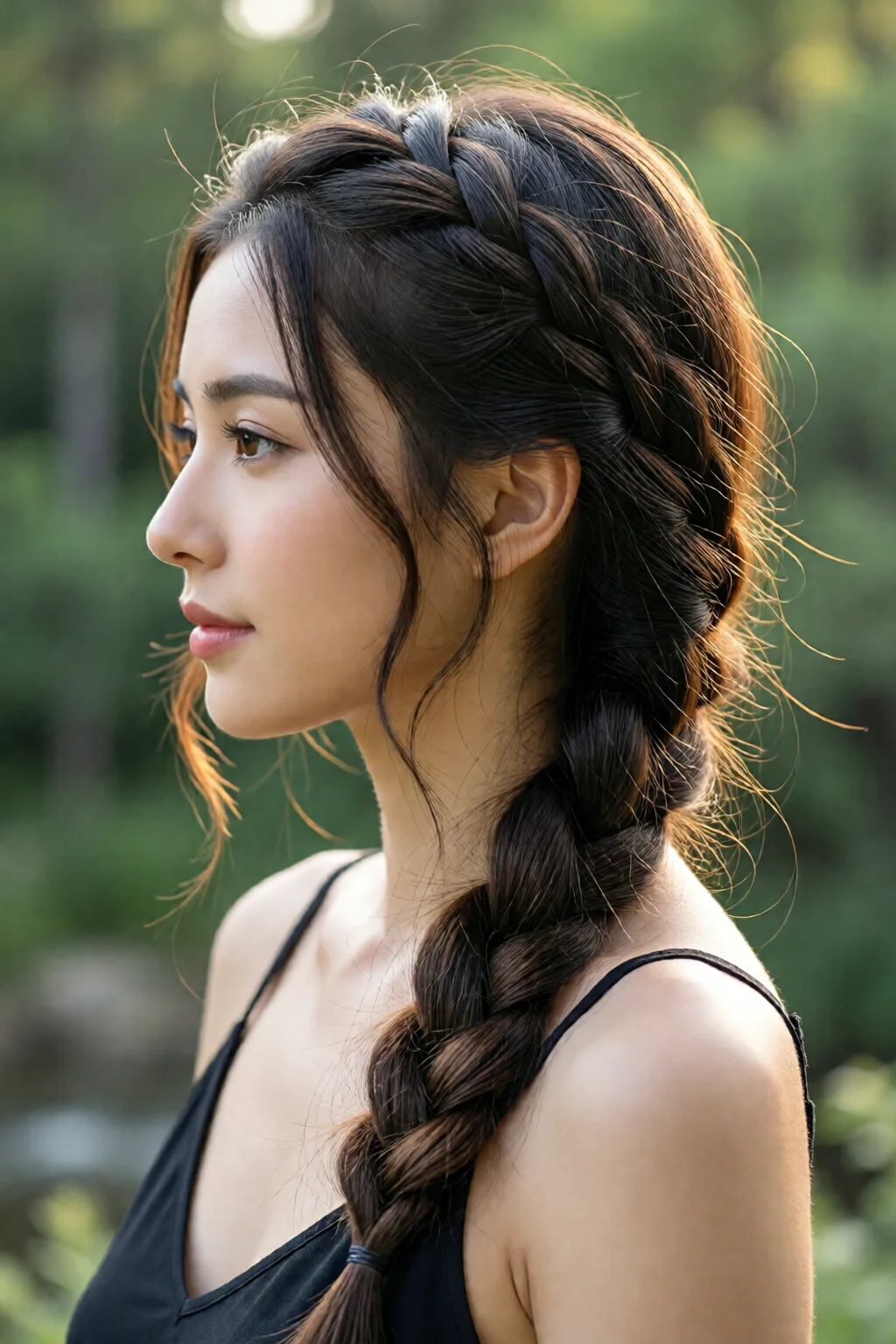 waterfall braid hairstyle tutorial